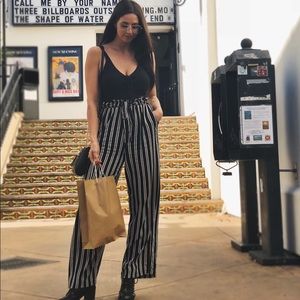 Pinned Stripped Flowy Pants- perfect for Spring!